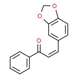 ChemSpider 2D Image | (2Z)-3-(1,3-Benzodioxol-5-yl)-1-phenyl-2-propen-1-one | C16H12O3
