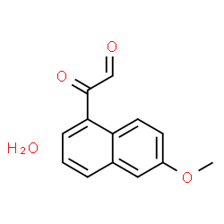 ChemSpider 2D Image | (6-Methoxy-1-naphthyl)(oxo)acetaldehyde hydrate (1:1) | C13H12O4