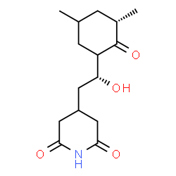 ChemSpider 2D Image | 4-{(2R)-2-[(1R,3S)-3,5-Dimethyl-2-oxocyclohexyl]-2-hydroxyethyl}-2,6-piperidinedione | C15H23NO4