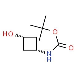 ChemSpider 2D Image | cis-tert-butyl 3-hydroxycyclobutylcarbamate | C9H17NO3
