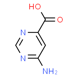 ChemSpider 2D Image | 6-Amino-4-pyrimidinecarboxylic acid | C5H5N3O2