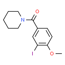 ChemSpider 2D Image | 1-(3-iodo-4-methoxybenzoyl)piperidine | C13H16INO2