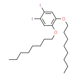 ChemSpider 2D Image | 1,2-Diiodo-4,5-bis(octyloxy)benzene | C22H36I2O2