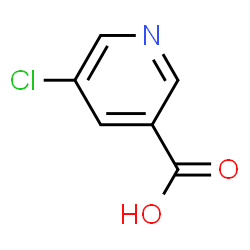 ChemSpider 2D Image | 5-Chloronicotinic acid | C6H4ClNO2