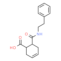 ChemSpider 2D Image | 6-Phenethylcarbamoyl-cyclohex-3-enecarboxylic acid | C16H19NO3