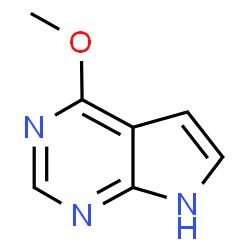 ChemSpider 2D Image | 4-Methoxy-7H-pyrrolo[2,3-d]pyrimidine | C7H7N3O