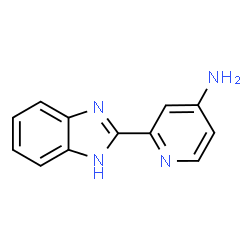 ChemSpider 2D Image | 2-(1H-1,3-benzodiazol-2-yl)pyridin-4-amine | C12H10N4