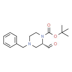 ChemSpider 2D Image | tert-Butyl-(2S)-4-benzyl-2-formylpiperazin-1-carboxylat | C17H24N2O3