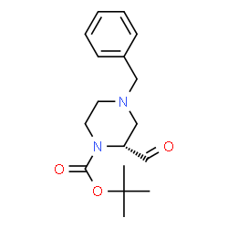 ChemSpider 2D Image | tert-Butyl-(2R)-4-benzyl-2-formylpiperazin-1-carboxylat | C17H24N2O3