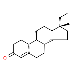 ChemSpider 2D Image | (17alpha)-17-Ethyl-17-methylgona-4,13-dien-3-one | C20H28O