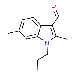 ChemSpider 2D Image | 2,6-dimethyl-1-propylindole-3-carbaldehyde | C14H17NO