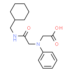 ChemSpider 2D Image | {[(CYCLOHEXYLMETHYLCARBAMOYL)METHYL](PHENYL)AMINO}ACETIC ACID | C17H24N2O3