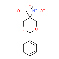 ChemSpider 2D Image | (5-Nitro-2-phenyl-1,3-dioxan-5-yl)methanol | C11H13NO5