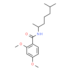 ChemSpider 2D Image | 2,4-Dimethoxy-N-(6-methyl-2-heptanyl)benzamide | C17H27NO3
