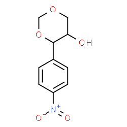 ChemSpider 2D Image | 4-(4-Nitrophenyl)-1,3-dioxan-5-ol | C10H11NO5