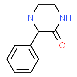 ChemSpider 2D Image | 3-Phenyl-2-piperazinone | C10H12N2O