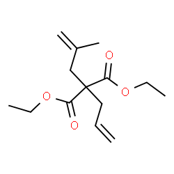 ChemSpider 2D Image | Diethyl allyl(2-methyl-2-propen-1-yl)malonate | C14H22O4