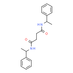 ChemSpider 2D Image | N,N'-Bis(1-phenylethyl)succinamide | C20H24N2O2