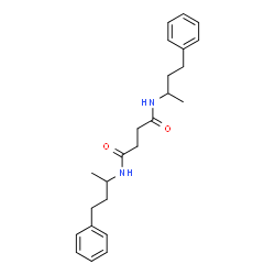 ChemSpider 2D Image | N,N'-Bis(4-phenyl-2-butanyl)succinamide | C24H32N2O2