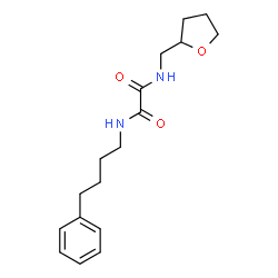 ChemSpider 2D Image | N-(4-Phenylbutyl)-N'-(tetrahydro-2-furanylmethyl)ethanediamide | C17H24N2O3