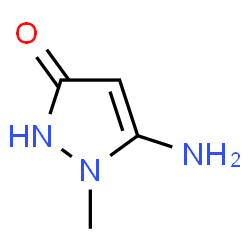 ChemSpider 2D Image | 5-Amino-1-methyl-1H-pyrazol-3-ol | C4H7N3O