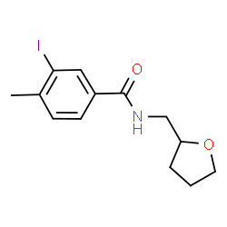 ChemSpider 2D Image | 3-Iodo-4-methyl-N-(tetrahydro-2-furanylmethyl)benzamide | C13H16INO2