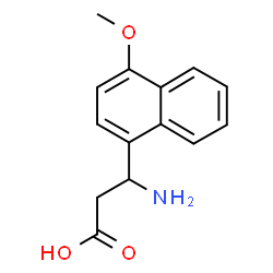 ChemSpider 2D Image | 3-Amino-3-(4-methoxy-1-naphthyl)propanoic acid | C14H15NO3