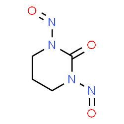 ChemSpider 2D Image | 1,3-Dinitrosotetrahydro-2(1H)-pyrimidinone | C4H6N4O3