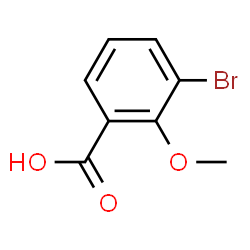 ChemSpider 2D Image | 3-Bromo-2-methoxybenzoic acid | C8H7BrO3
