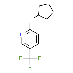 ChemSpider 2D Image | N-Cyclopentyl-5-(trifluoromethyl)-2-pyridinamine | C11H13F3N2