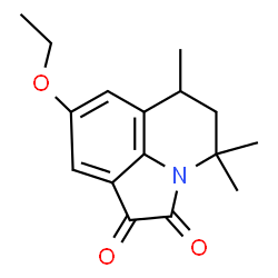 ChemSpider 2D Image | 8-Ethoxy-4,4,6-trimethyl-5,6-dihydro-4H-pyrrolo[3,2,1-ij]quinoline-1,2-dione | C16H19NO3