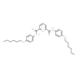 ChemSpider 2D Image | N,N'-Bis[4-(hexyloxy)phenyl]-2,6-pyridinedicarboxamide | C31H39N3O4