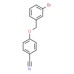 ChemSpider 2D Image | 4-[(3-Bromobenzyl)oxy]benzonitrile | C14H10BrNO