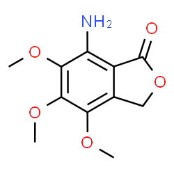 ChemSpider 2D Image | 7-Amino-4,5,6-trimethoxy-2-benzofuran-1(3H)-one | C11H13NO5
