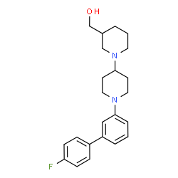 ChemSpider 2D Image | [1'-(4'-Fluoro-3-biphenylyl)-1,4'-bipiperidin-3-yl]methanol | C23H29FN2O