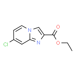 ChemSpider 2D Image | Ethyl 7-chloroimidazo[1,2-a]pyridine-2-carboxylate | C10H9ClN2O2