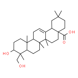 ChemSpider 2D Image | 3,23-Dihydroxyolean-12-en-28-oic acid | C30H48O4