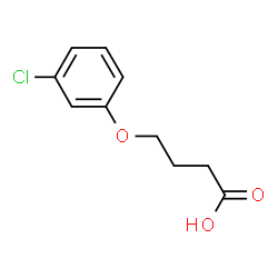 ChemSpider 2D Image | 4-(3-Chlorophenoxy)butanoic acid | C10H11ClO3