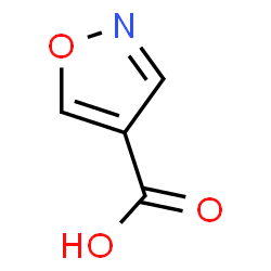 ChemSpider 2D Image | Isoxazole-4-carboxylic acid | C4H3NO3