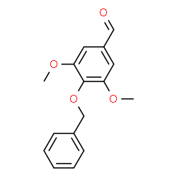 ChemSpider 2D Image | 4-(Benzyloxy)-3,5-dimethoxybenzaldehyde | C16H16O4