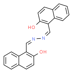 ChemSpider 2D Image | 1,1'-[(1Z,2Z)-1,2-Hydrazinediylidenedi(Z)methylylidene]di(2-naphthol) | C22H16N2O2