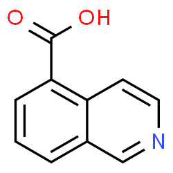 ChemSpider 2D Image | 5-Isoquinolinecarboxylic acid | C10H7NO2