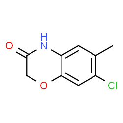 ChemSpider 2D Image | 7-Chloro-6-methyl-2H-1,4-benzoxazin-3(4H)-one | C9H8ClNO2