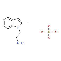 ChemSpider 2D Image | 2-(2-methyl-1H-indol-1-yl)ethanamine sulfate | C11H16N2O4S