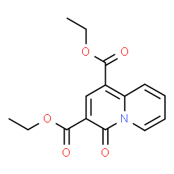 ChemSpider 2D Image | Diethyl 4-oxo-4H-quinolizine-1,3-dicarboxylate | C15H15NO5