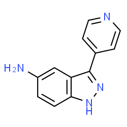 ChemSpider 2D Image | 3-(4-Pyridinyl)-1H-indazol-5-amine | C12H10N4