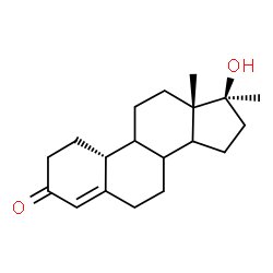 ChemSpider 2D Image | Methylestrenolone:17-Hydroxy-17-methylestr-4-en-3-one | C19H28O2