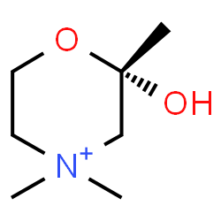 ChemSpider 2D Image | (2S)-2-Hydroxy-2,4,4-trimethylmorpholin-4-ium | C7H16NO2