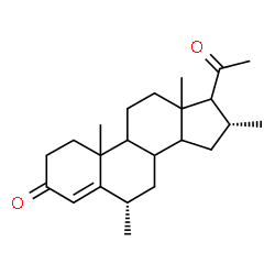 ChemSpider 2D Image | (6alpha,16alpha)-6,16-Dimethylpregn-4-ene-3,20-dione | C23H34O2
