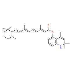 ChemSpider 2D Image | O~15~-(2,2,4-Trimethyl-1,2-dihydro-5-quinolinyl)retinoic acid | C32H41NO2